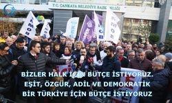 Bizler Halk İçin Bütçe İstiyoruz. Eşit, Özgür, Adil ve Demokratik Bir Türkiye İçin Bütçe İstiyoruz