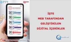 İşte MEB tarafından geliştirilen dijital içerikler