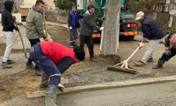 Edirne Keşan'da bozulan yollar onarılıyor