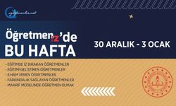 ÖğretmenİZ'de bu hafta 30/12/2024