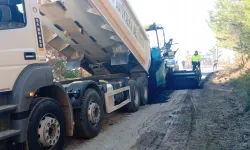 Sakarya'da şehrin en uzak noktasında asfalt atağı