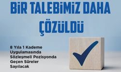 Sözleşmeli Pozisyonda Geçen 8 Yıla 1 Kademe Düzenlemesi Yasalaştı