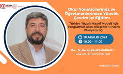 "Programlar Arası Bileşenler Sistem Okuryazarlığı" konulu eğitim