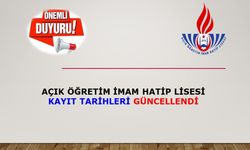 Açık Öğretim İmam Hatip Lisesi Kayıt Tarihleri Güncellendi.