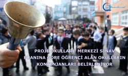 Proje okulları, merkezi sınav puanına göre öğrenci alan okulların kontenjanları belirleniyor