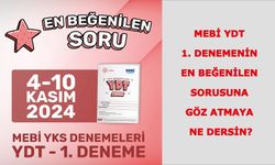 YDT 1. Denemenin en beğenilen sorusuna göz atmaya ne dersin?