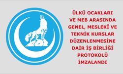 Ülkü Ocakları ve MEB arasında Genel, Meslekî Ve Teknik Kurslar Düzenlenmesine Dair İş Birliği Protokolü İmzalandı