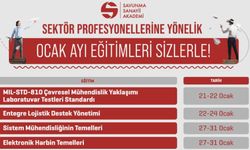 Savunma Sanayii Akademi 2025 Ocak ayı eğitim takvimi