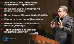 En iyi zam düşük enflasyon ve piyasa istikrarıdır. Bir an önce enflasyon düşürülmeli, piyasa istikrarı ise sağlanmalıdır