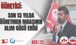 Son 13 Yılda Öğretmen Maaşının Alım Gücü Eridi