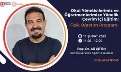 “Fizik Öğretim Programı” konulu uzaktan hizmet içi eğitim