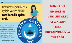 Memur Ve Emekliye Verilen Altı Aylık Zam Ocak Enflasyonuyla Tükendi