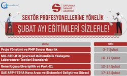 Savunma Sanayii Akademi Şubat Ayı Eğitim Takvimi