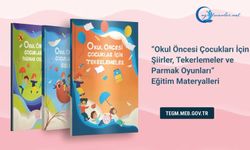 Okul öncesi öğrencilerimiz için "şiir, tekerleme ve parmak oyunları" eğitim materyallerimiz