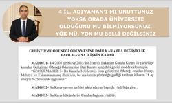 4 il. Adıyaman’ı mı unuttunuz yoksa orada Üniversite olduğunu mu bilmiyorsunuz