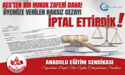 Bir Hukuk Zaferi Daha! Üyemize Verilen Haksız Cezayı İptal Ettirdik!