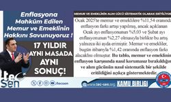 Enflasyona Mahkûm Edilen Memur ve Emeklinin Hakkını Savunuyoruz!