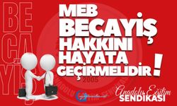 MEB Becayiş Uygulamasını Hayata Geçirmelidir