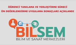 BİLSEM Öğrenci Tanılama ve Yerleştirme Süreci Ön Değerlendirme Uygulama Sonuçları Açıklandı