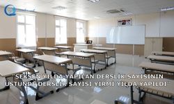 Seksen yılda yapılan derslik sayısının üstünde derslik sayısı yirmi yılda yapıldı