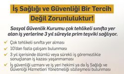 İş sağlığı ve güvenliğini bir seçenek olarak değil zorunluluk olarak görüyoruz.