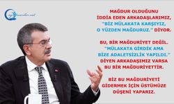 "Biz mülakata karşıyız, o yüzden mağduruz" diyor. Bu, bir mağduriyet değil