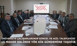 Üniversite Çalışanlarının Güncel Ve Acil Talepleri YÖK KİK Gündeminde