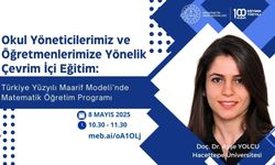 Yönetici ve öğretmenlere yönelik uzaktan hizmet içi eğitim yapıldı