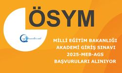 Milli Eğitim Bakanlığı Akademi Giriş Sınavı 2025-MEB-AGS Başvuruların Alınıyor