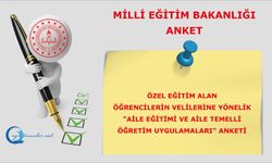 Özel Eğitim Alan Öğrencilerin Velilerine Yönelik "Aile Eğitimi Ve Aile Temelli Öğretim Uygulamaları" Anketi