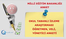 Okul Tabanlı İzleme Araştırması Öğretmen, Veli ve Yönetici Anketi