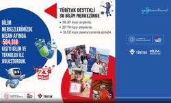 TÜBİTAK destekli 36 bilim merkezimizde tam 504.318 kişi, bilim ve teknolojiyle buluştu!