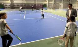 Konya'da Başkan Kılca Tenis Kortu’nda sporseverlerle buluştu