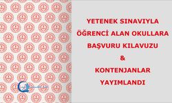 Yetenek Sınavıyla Öğrenci Alan Okullara Başvuru Kılavuzu ile Kontenjanlar Yayımlandı