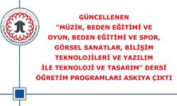 Güncellenen Öğretim Programları Askıya Çıktı