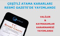 Valiler ve Kaymakamalar Kararnamesi yayımlandı