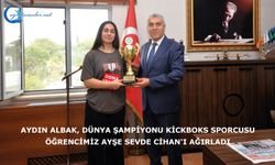 Aydın ALBAK, Dünya Şampiyonu Kickboks Sporcusu Öğrencimiz Ayşe Sevde CİHAN'ı Ağırladı
