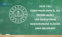 2025 Yılı Öğretmenlerin İl İçi İsteğe Bağlı Yer Değiştirme Başvurusuna İlişkin Sıra Bilgileri