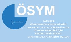 2025-STS Öğretmenlik: Sınava Giriş Belgeleri Erişime Açıldı