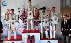 Eren Yenilmez, Avrupa Karate Şampiyonası 2.’si oldu!
