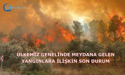 Ülkemiz Genelinde Meydana Gelen Yangınlara İlişkin Son Durum