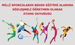 2025 Yılı Millî Sporcuların Beden Eğitimi Alanına Sözleşmeli Öğretmen Olarak Atama Duyurusu
