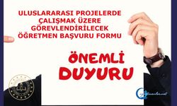 Uluslararası Projelerde Çalışmak Üzere Görevlendirilecek Öğretmen Başvuru Formu