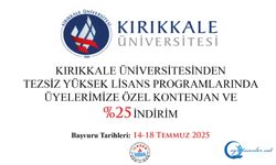 Kırıkkale Üniversitesi Yüksek Lisans Programlarının Başvuruları Başlıyor