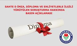 Sahte diploma, üreten çeteye yönelik adli ve idari süreci dikkatle takip etmekteyiz