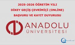 Dikey Geçiş Çevrimiçi (Online) Başvuru ve Kayıt Duyurusu