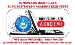Sınavlara Hazırlıkta Türk Eğitim Sen Akademi Size Yeter