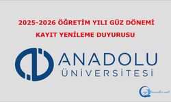 2025-2026 Öğretim Yılı Güz Dönemi Kayıt Yenileme Duyurusu