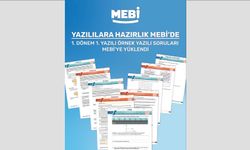 1.Dönem 1. Yazılı örnek soruları MEBİ’ye yüklendi.