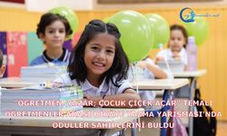 "Öğretmen, Yazar; Çocuk Çiçek Açar" temalı yarışmanın ödül töreni